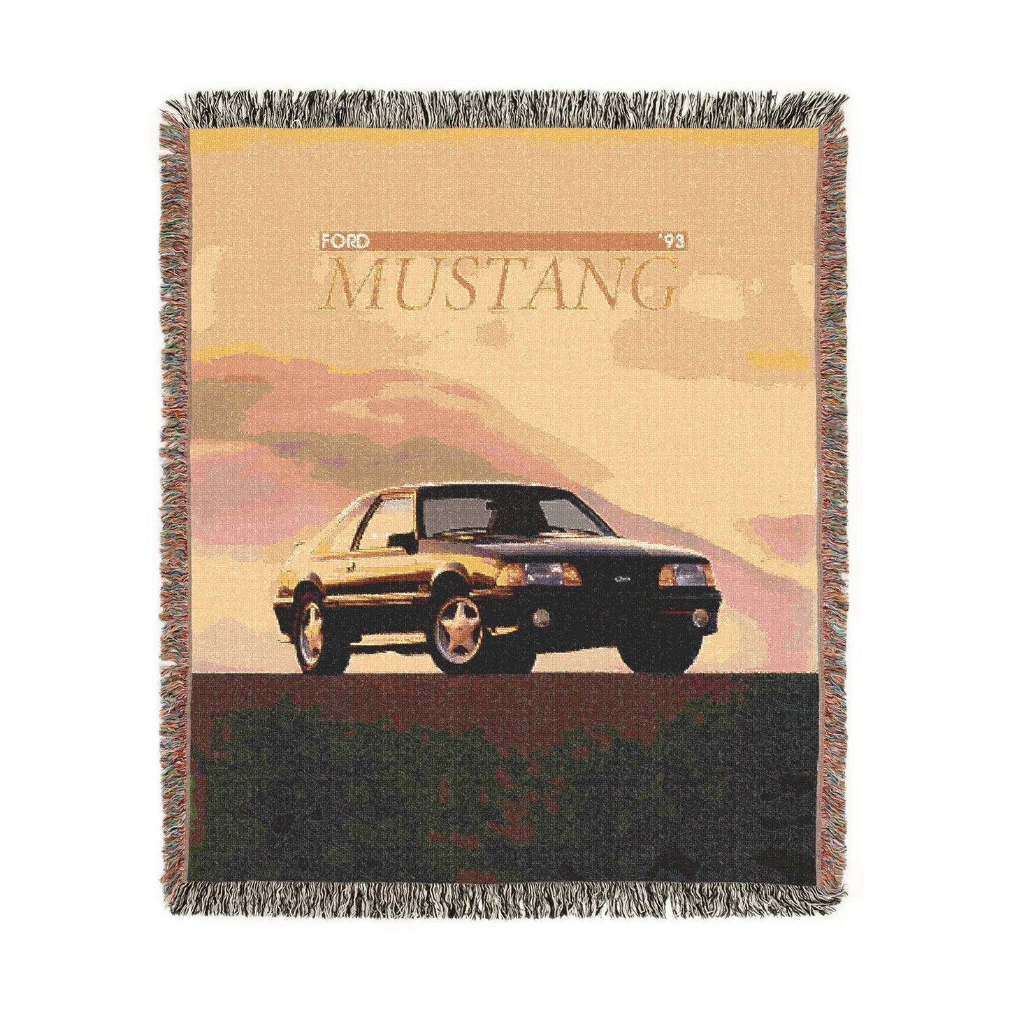Foxbody Mustang Woven Blanket