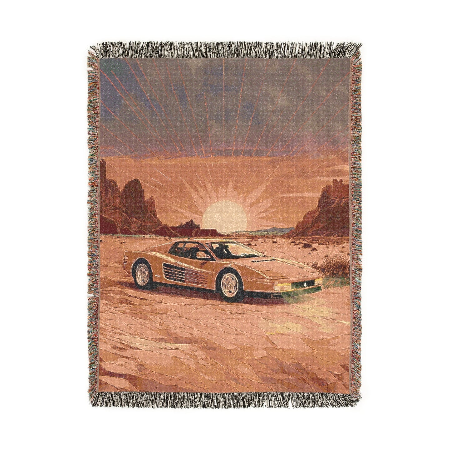 Desert Testarossa Woven Blanket