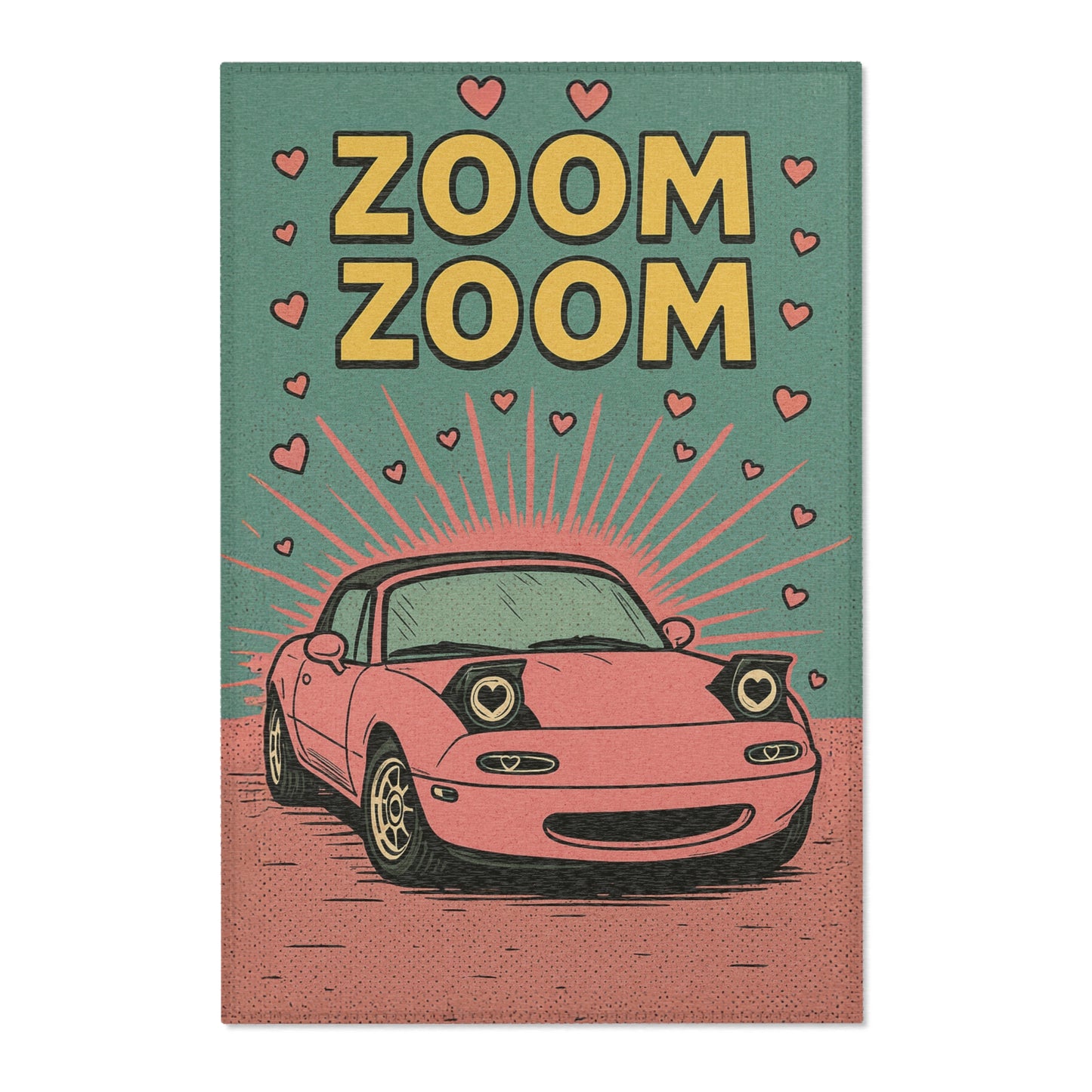 Pink Miata Rug