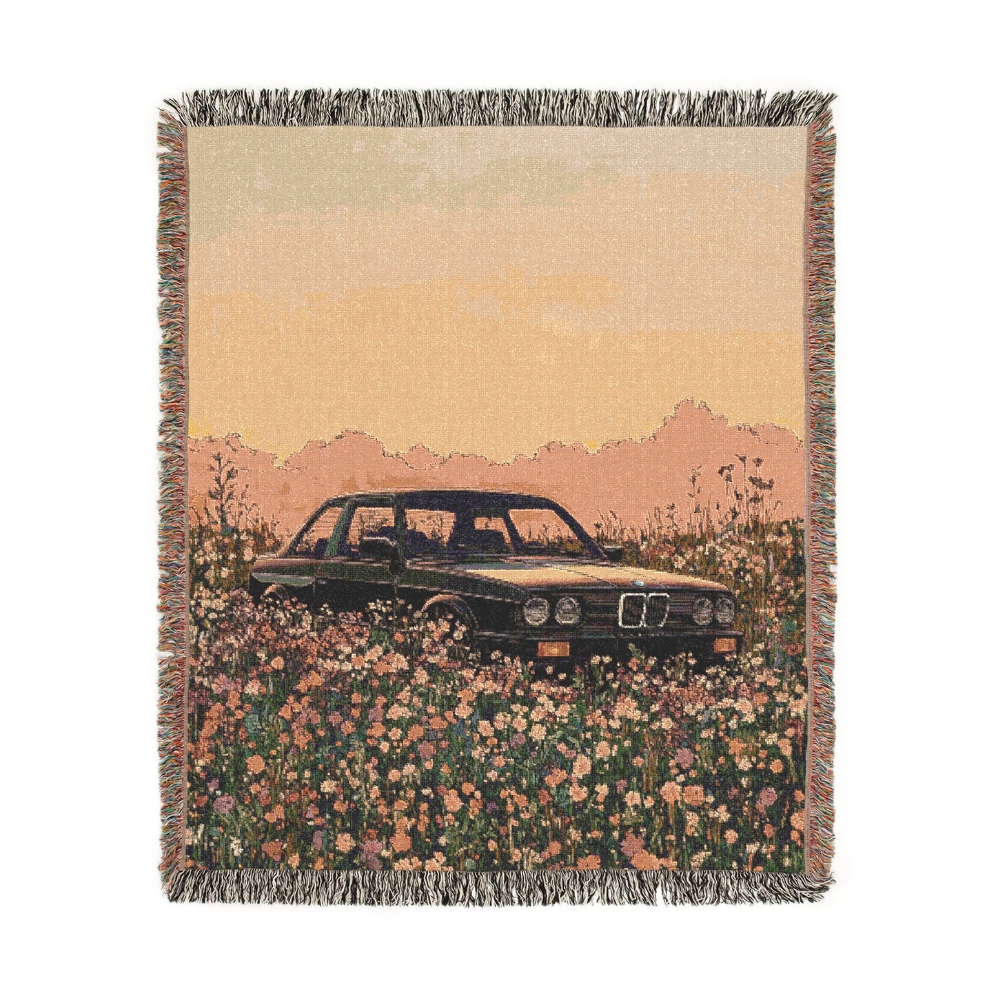 Flower E30 M3 Woven Blanket