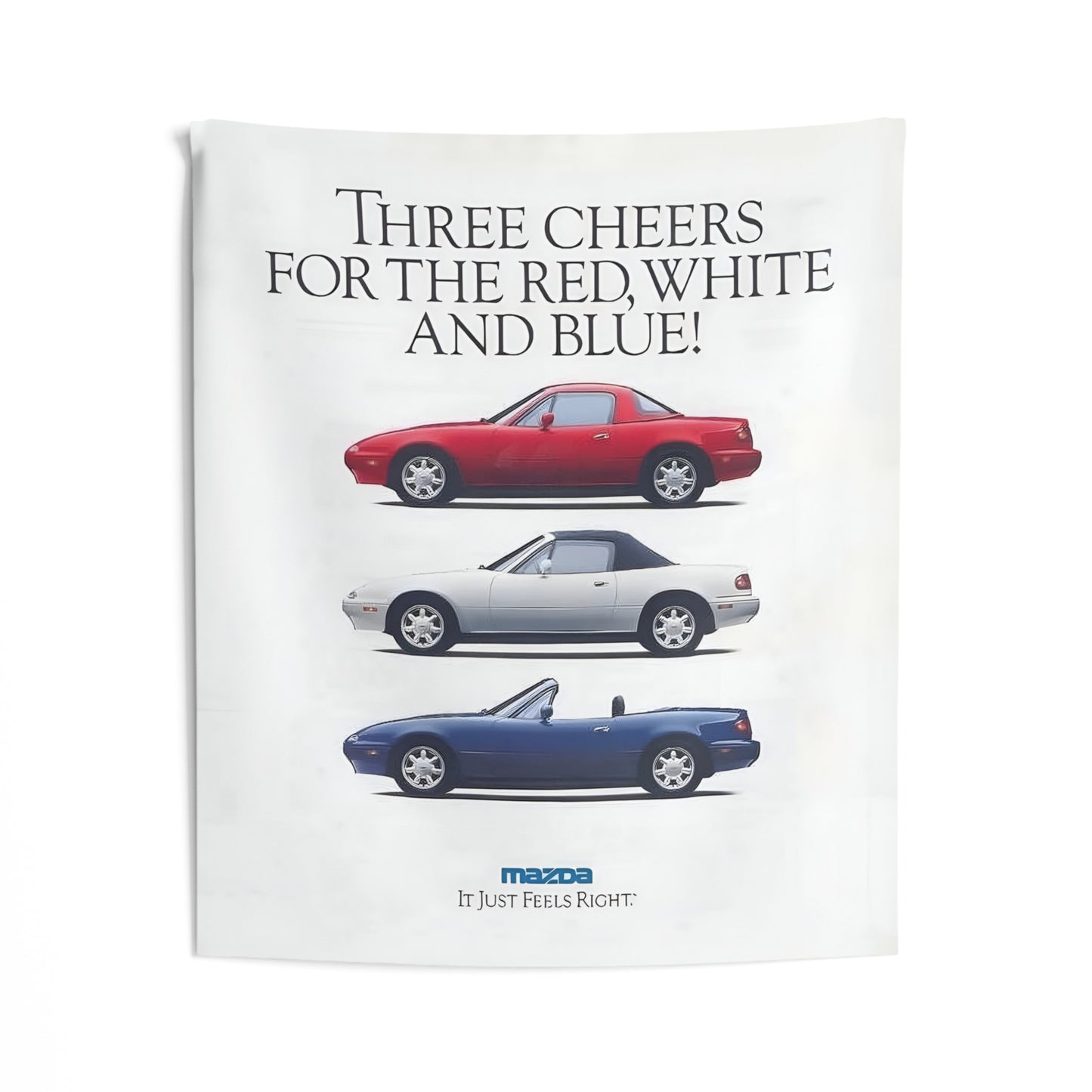 Three Cheer Miata Tapestry