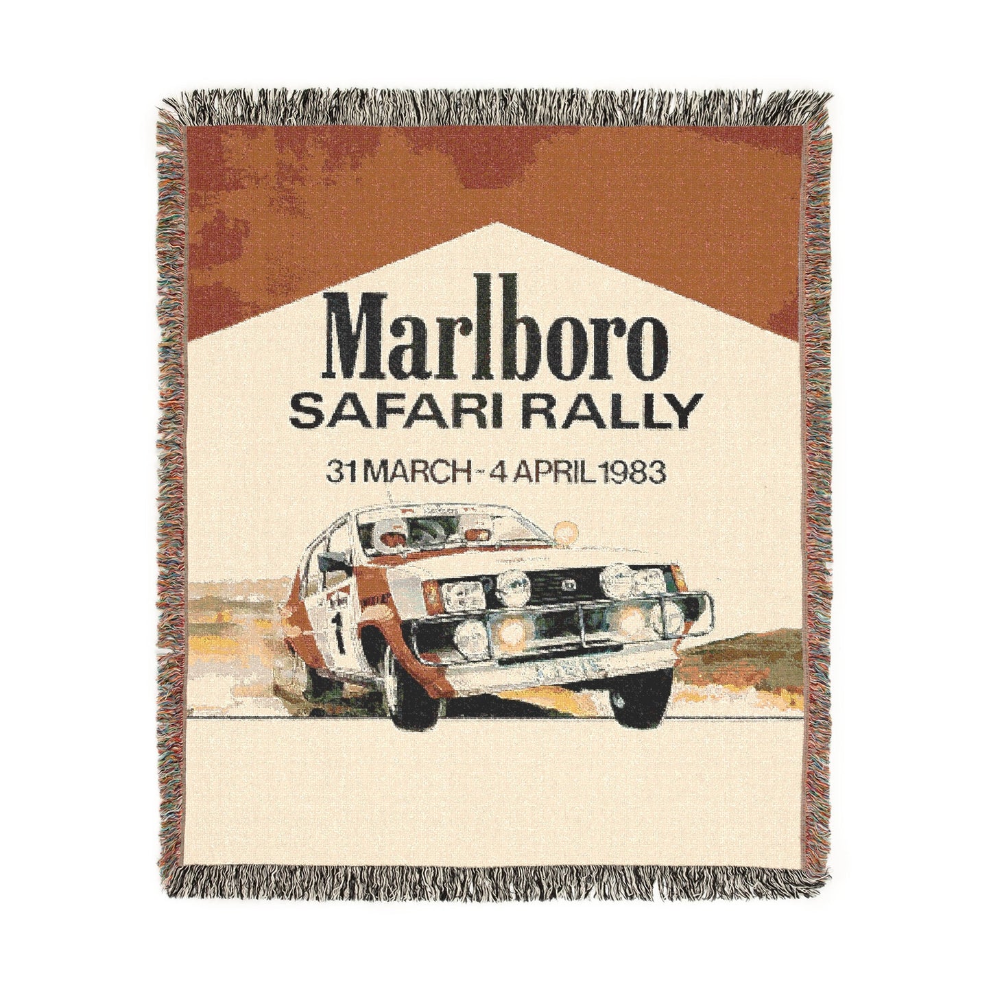 Marlboro Safari Rally Woven Blanket