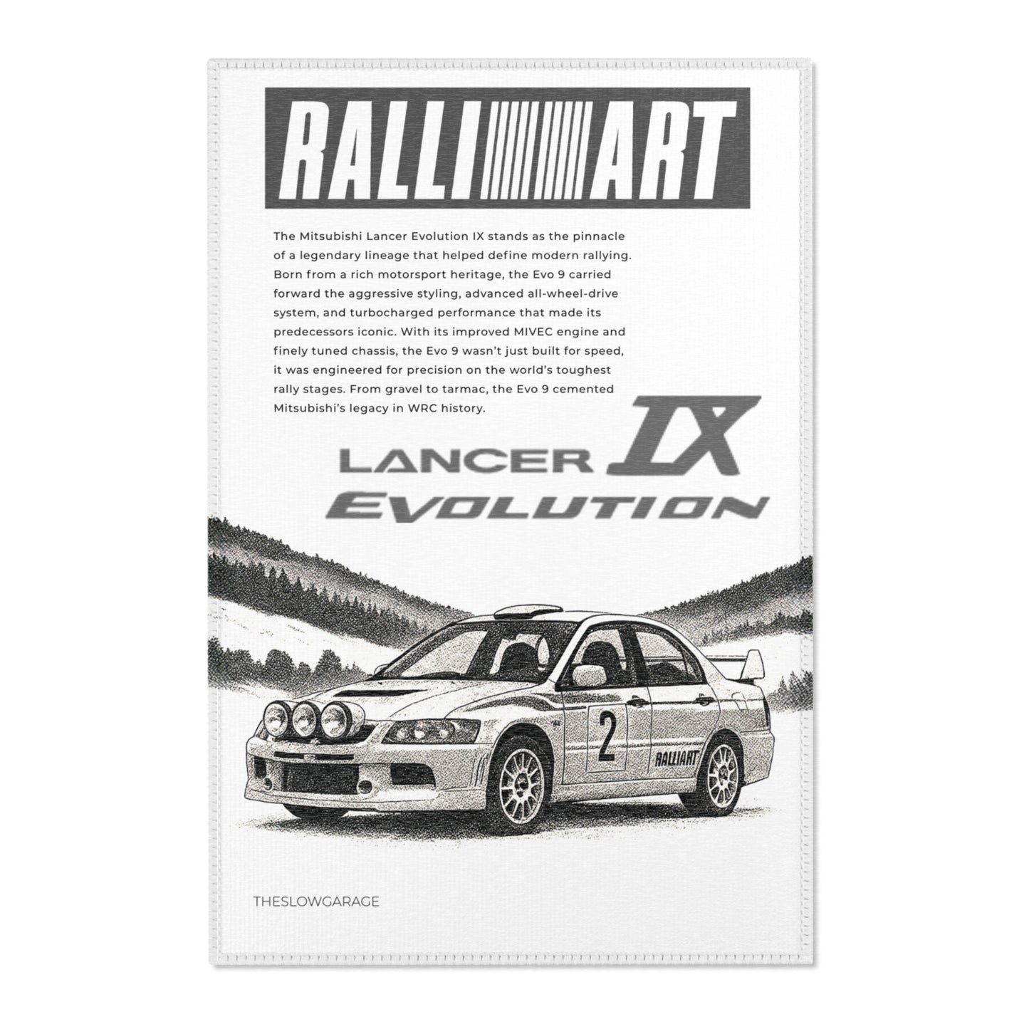 Ralliart Evo IX Rug