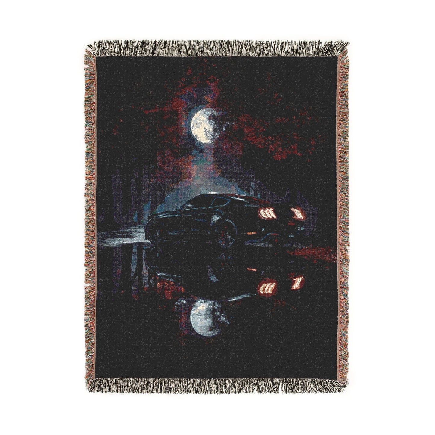 Moonlight Mustang Woven Blanket