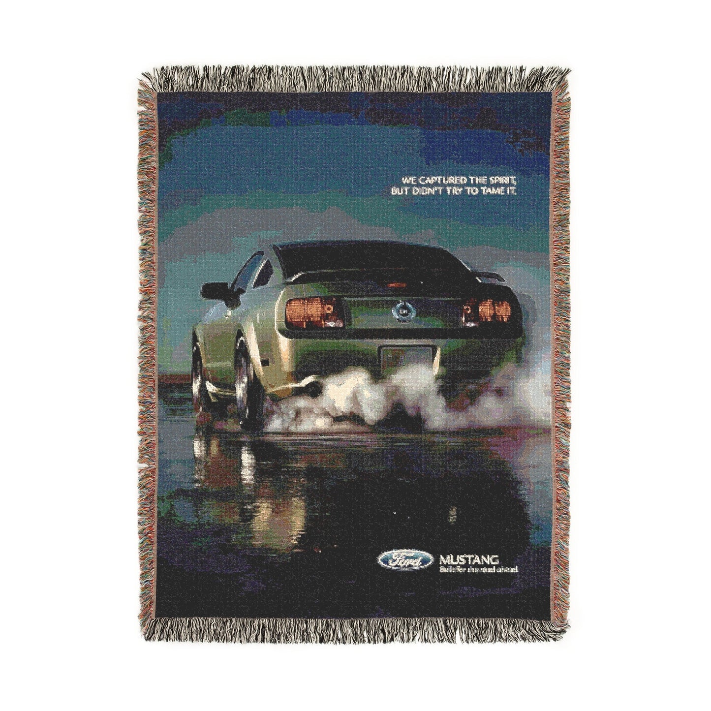 Captured Spirit Mustang Woven Blanket