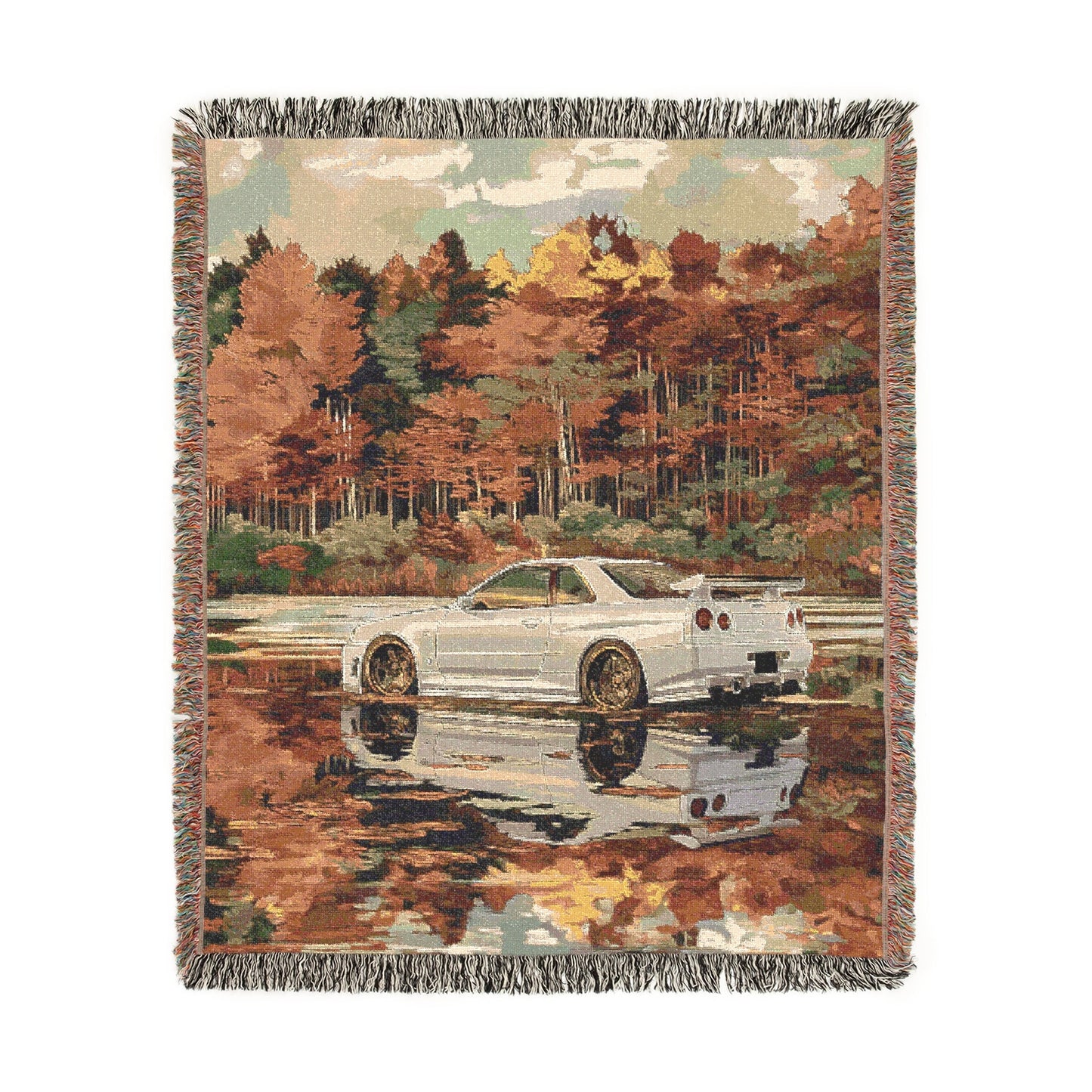 Autumn R34 GTR Woven Blanket