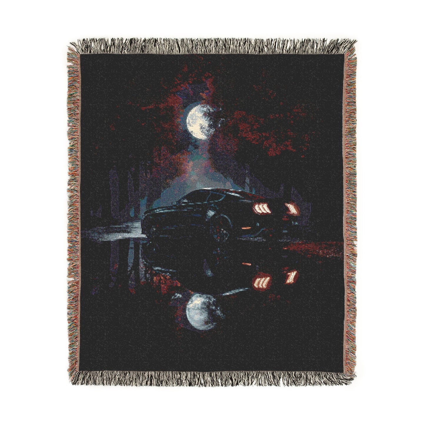 Moonlight Mustang Woven Blanket