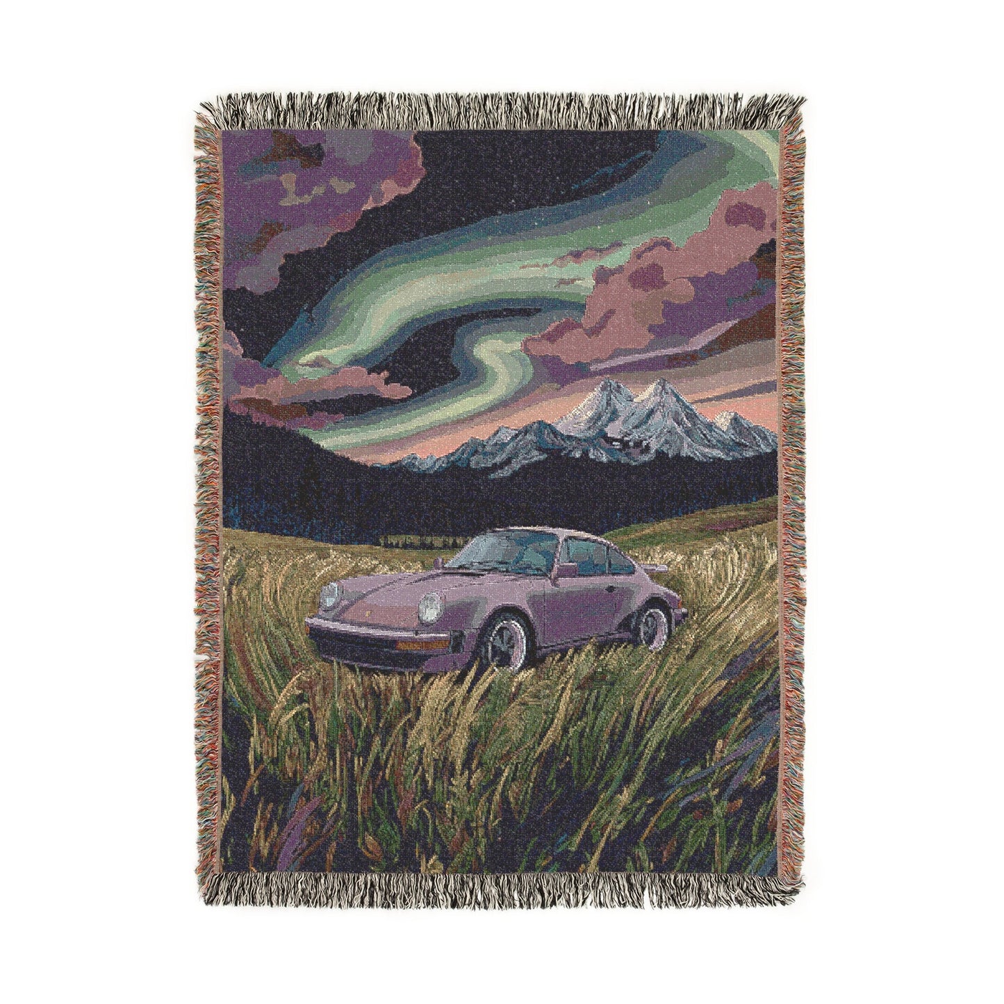 Aurora Porsche Woven Blanket