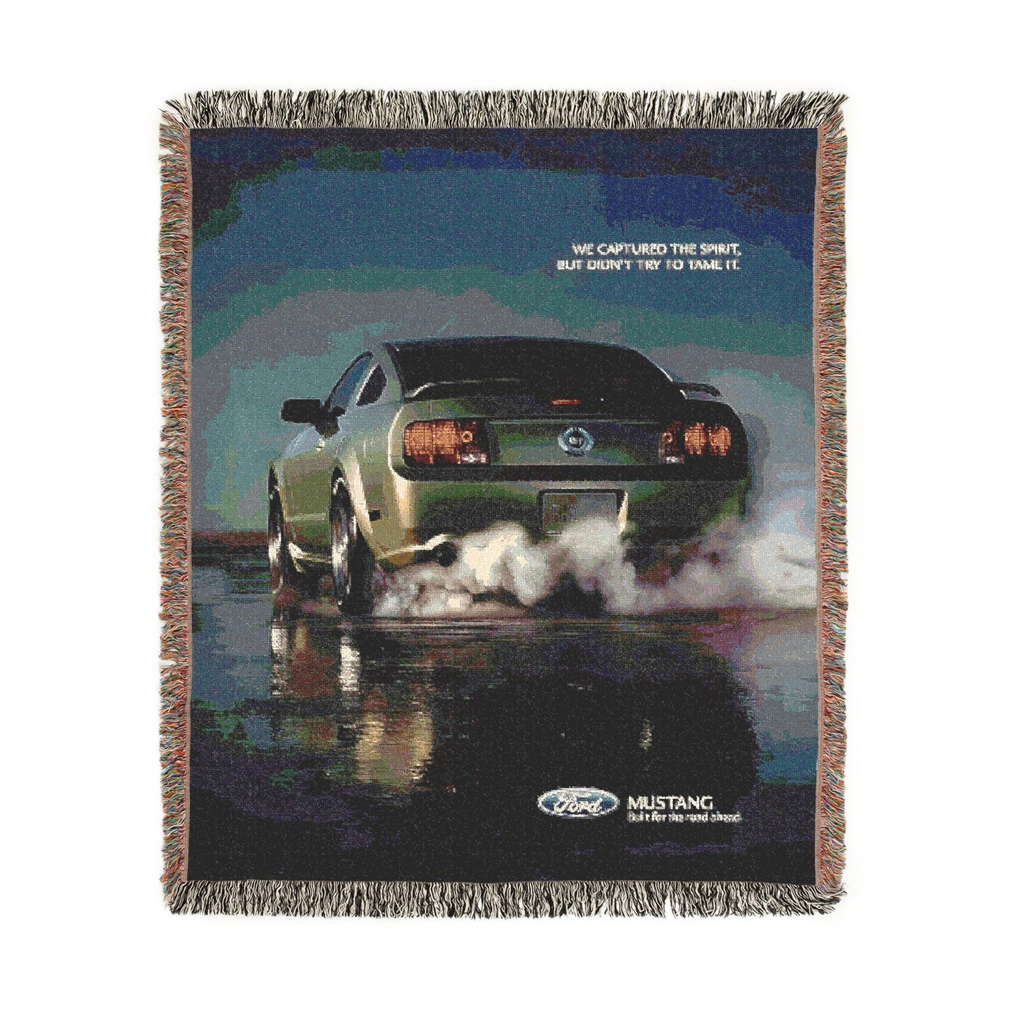 Captured Spirit Mustang Woven Blanket