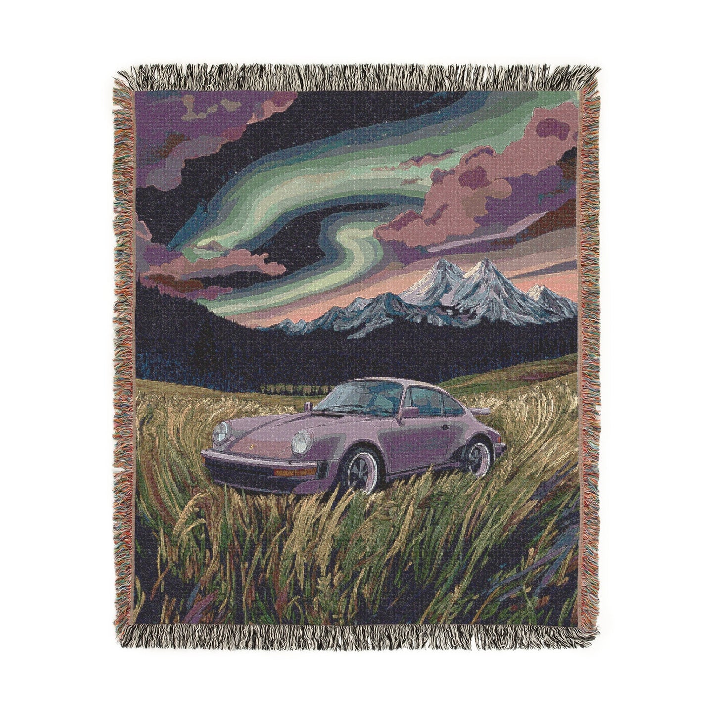 Aurora Porsche Woven Blanket