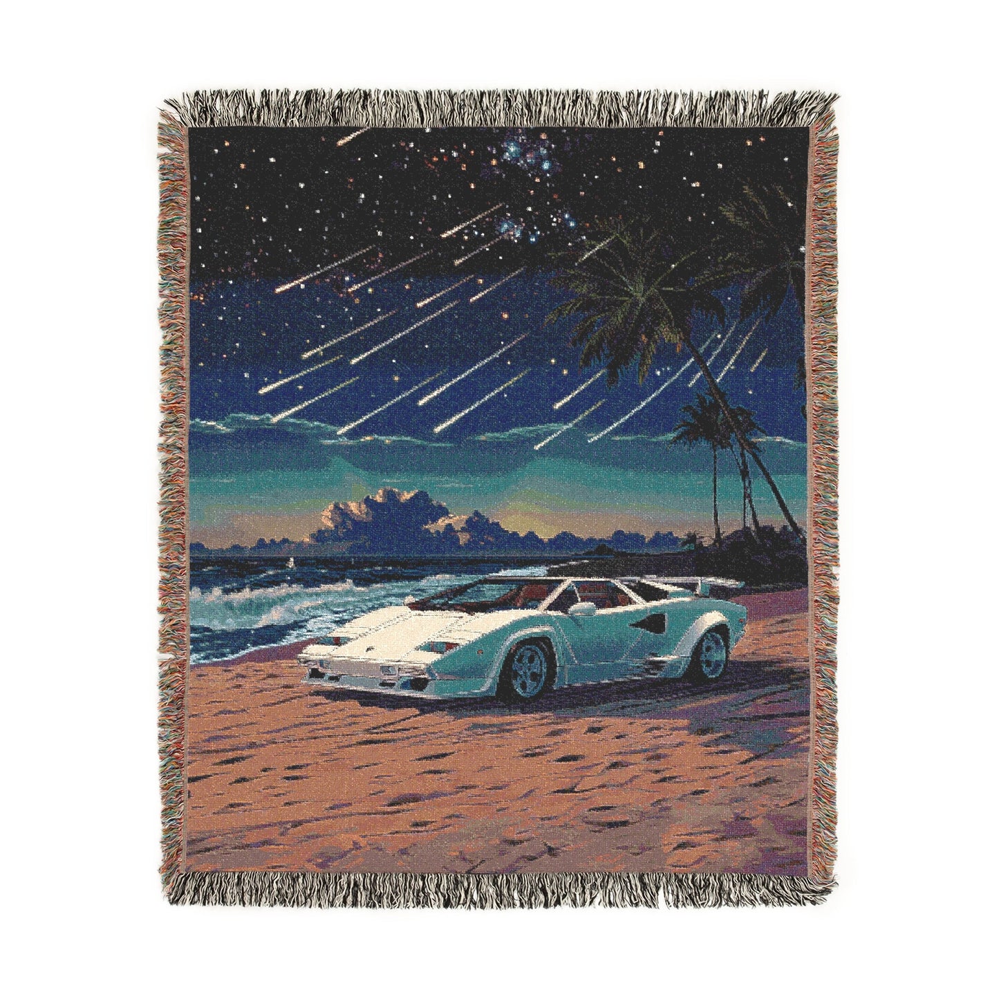 Cosmic Countach Woven Blanket