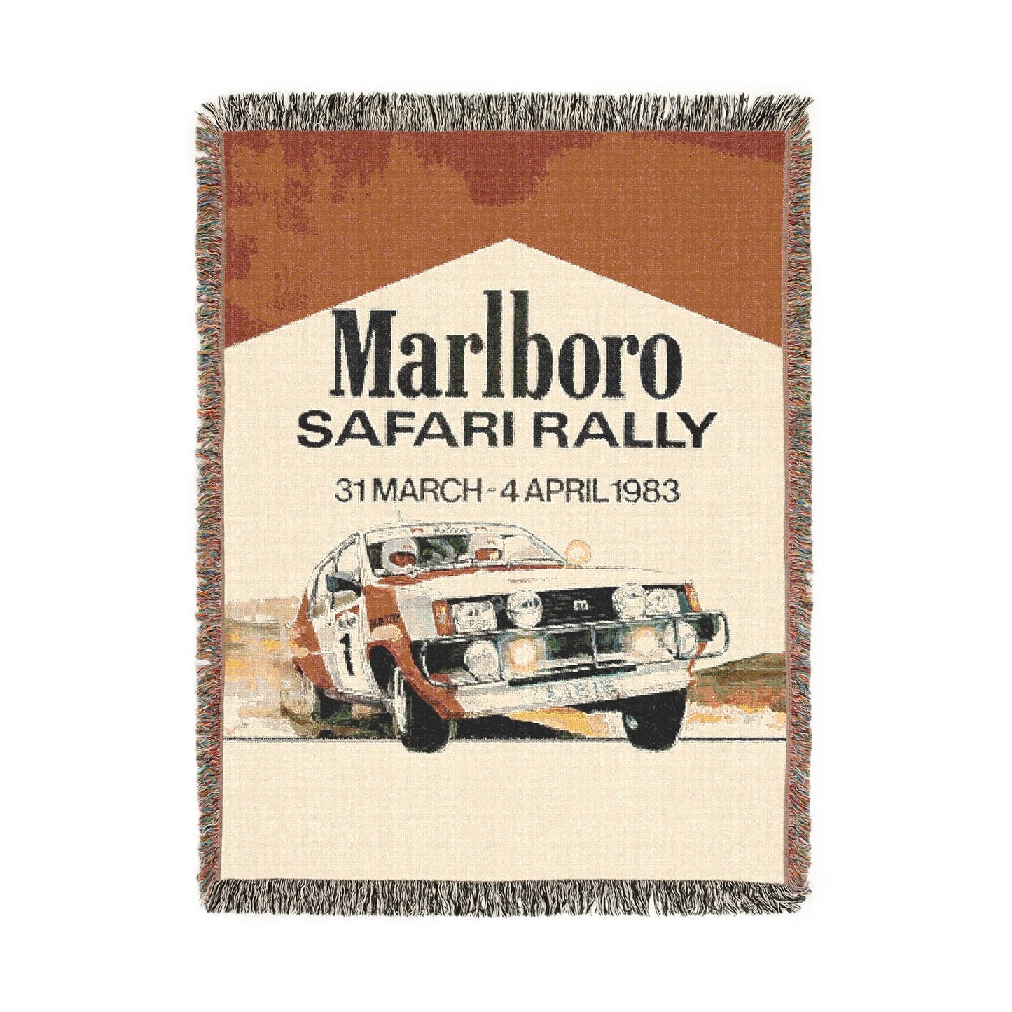 Marlboro Safari Rally Woven Blanket
