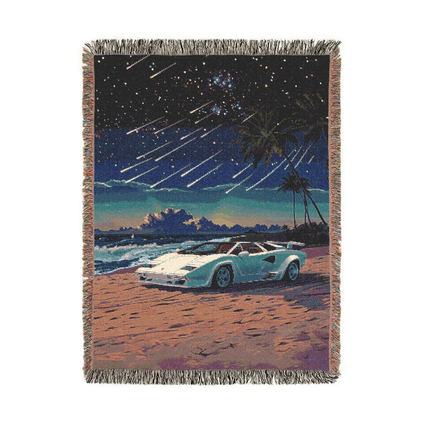 Cosmic Countach Woven Blanket