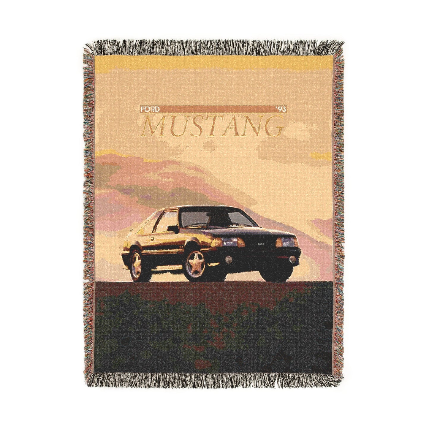 Foxbody Mustang Woven Blanket