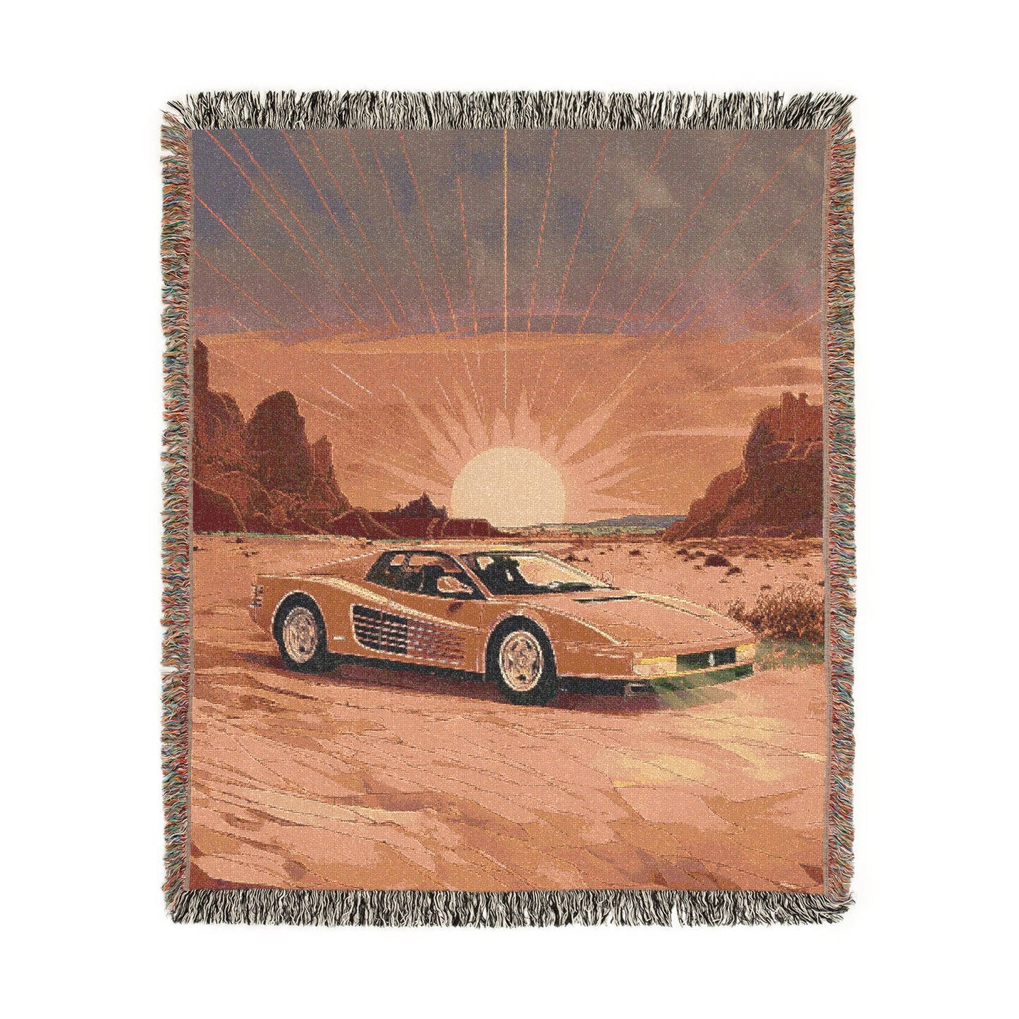 Desert Testarossa Woven Blanket