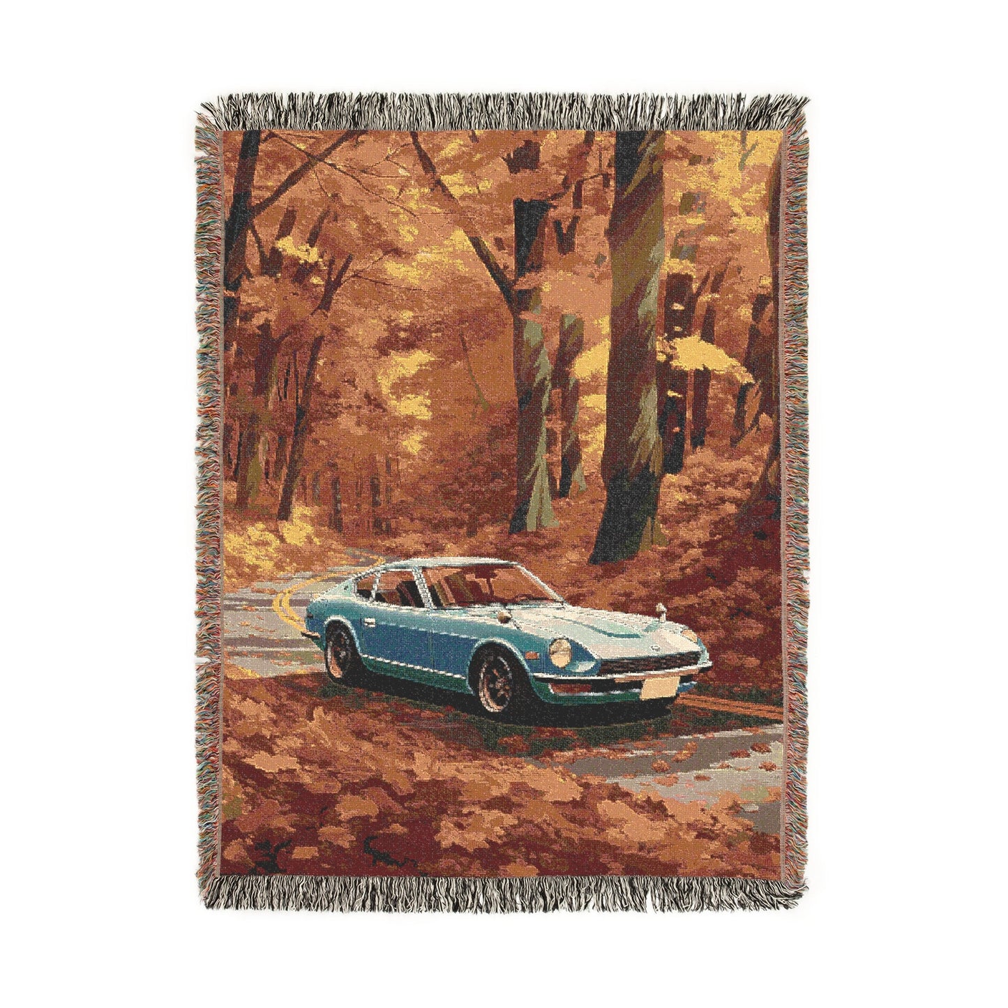 Autumn 240z Woven Blanket