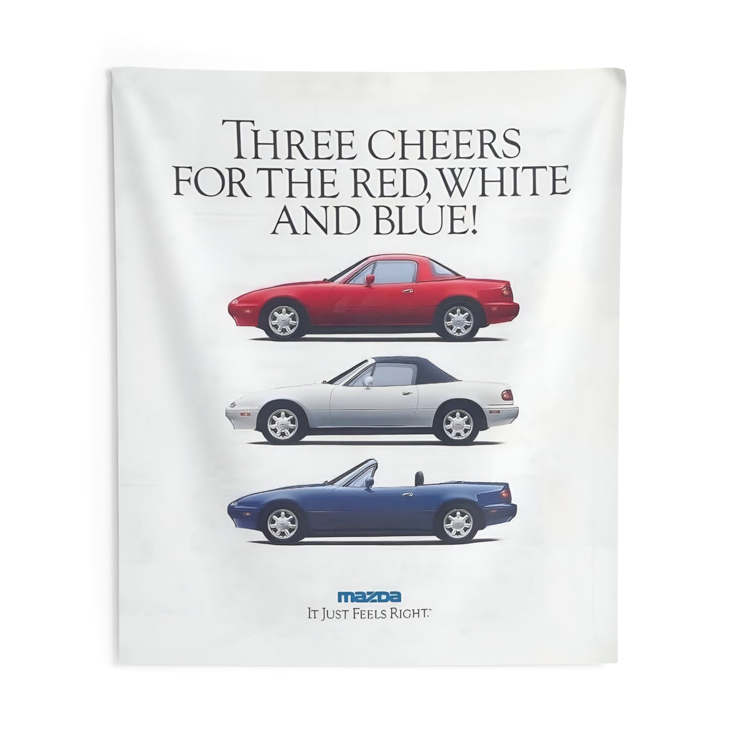 Three Cheer Miata Tapestry