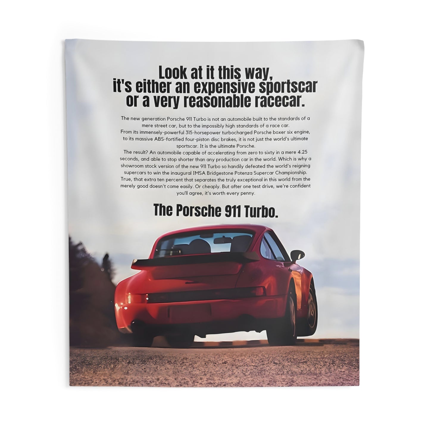 Reasonable Racecar Porsche Tapestry