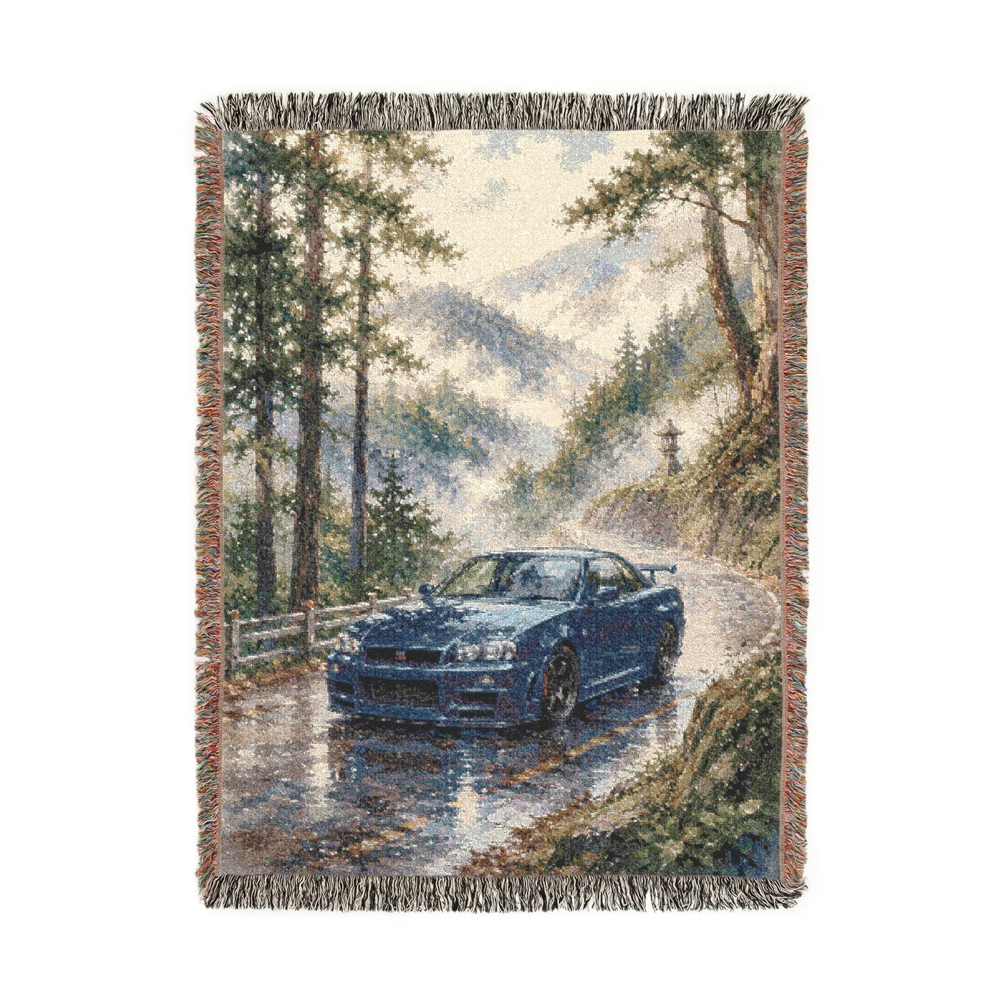 Touge R34 GTR Woven Blanket