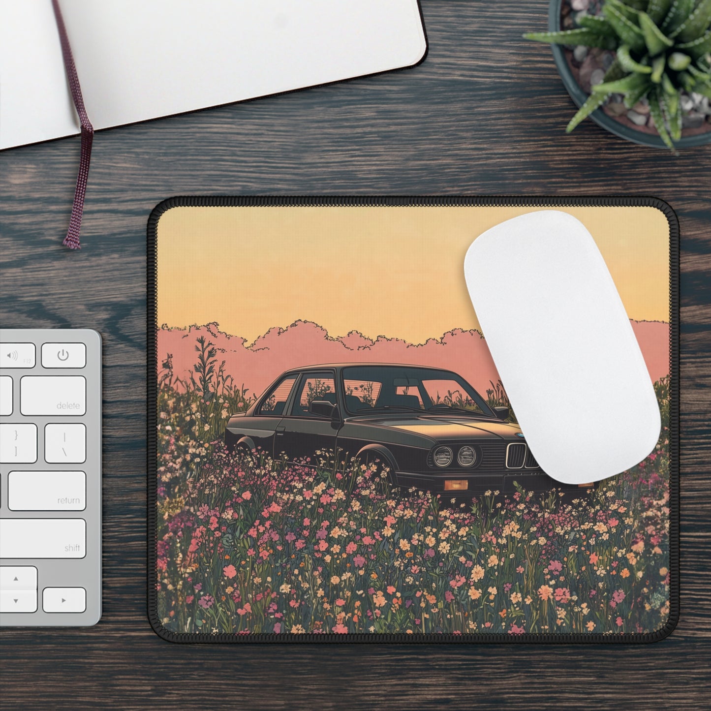 Flower E30 M3 Mouse Pad