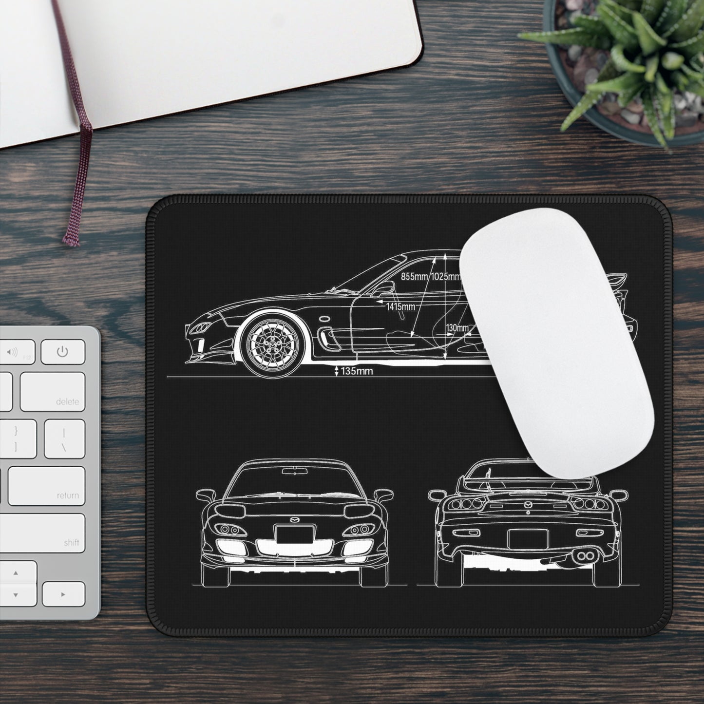 Blueprint FD RX7 Mouse Pad