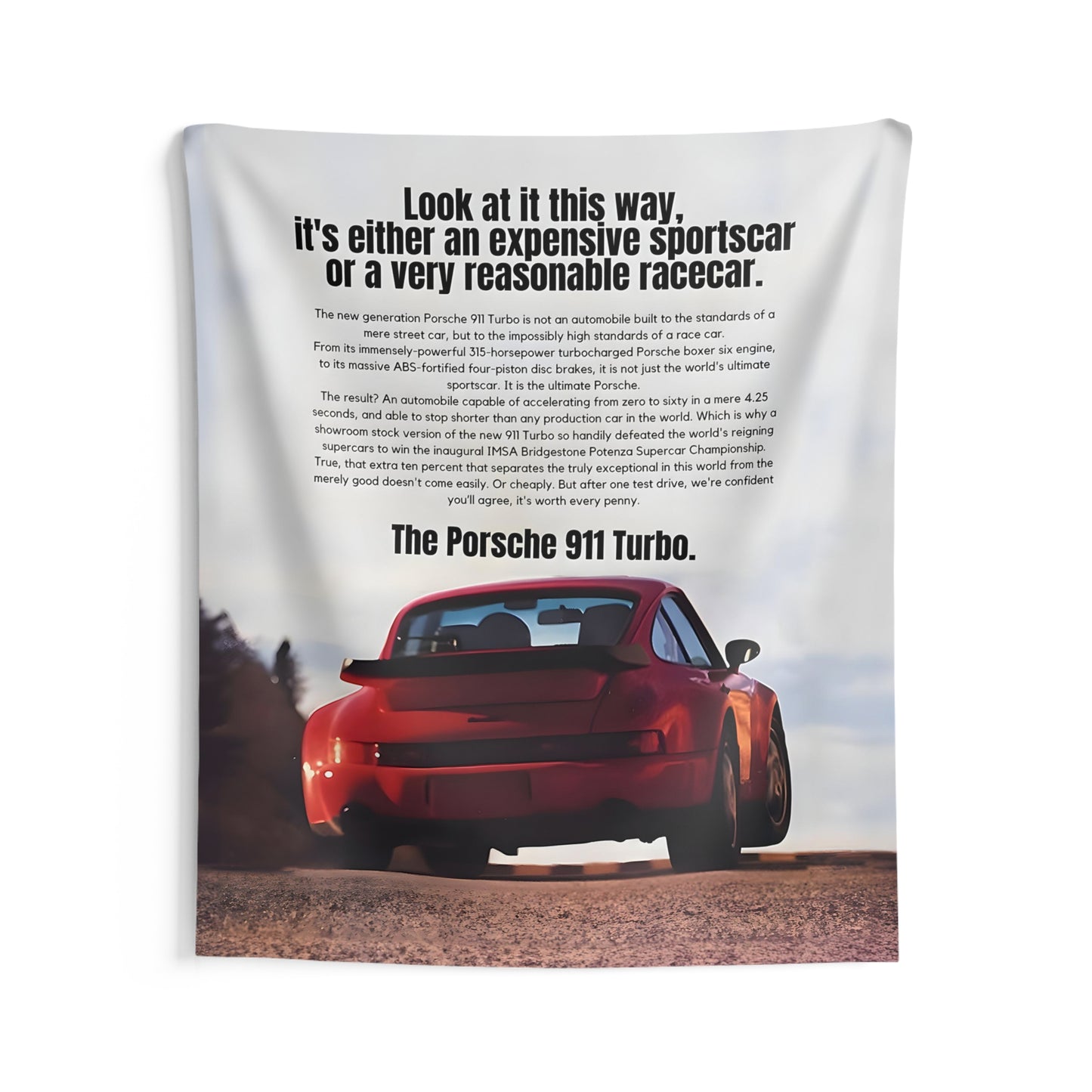 Reasonable Racecar Porsche Tapestry