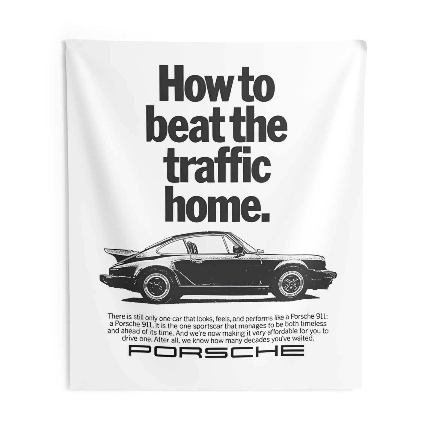 "How to Beat the Traffic Home" Tapestry