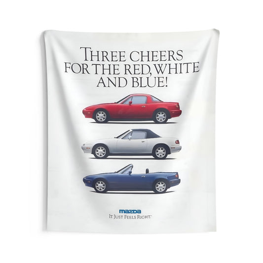 Three Cheer Miata Tapestry