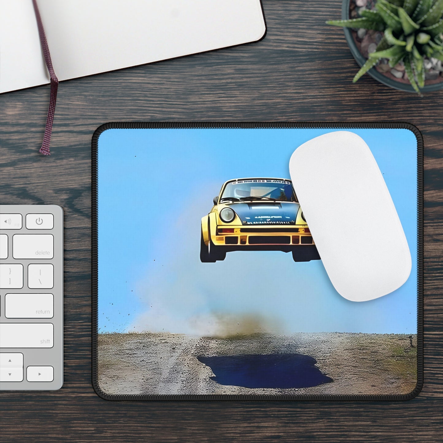 Flying Porsche Mouse Pad