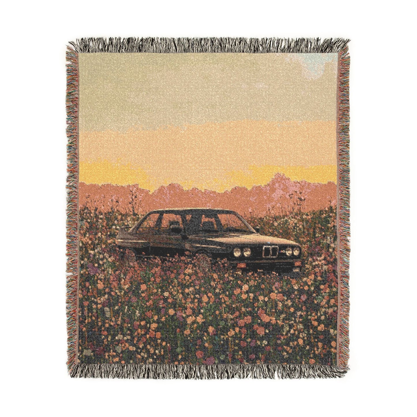 Flower E30 M3 Woven Blanket