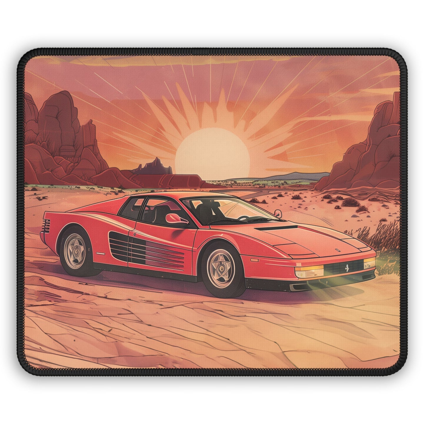 Desert Testarossa Mouse Pad