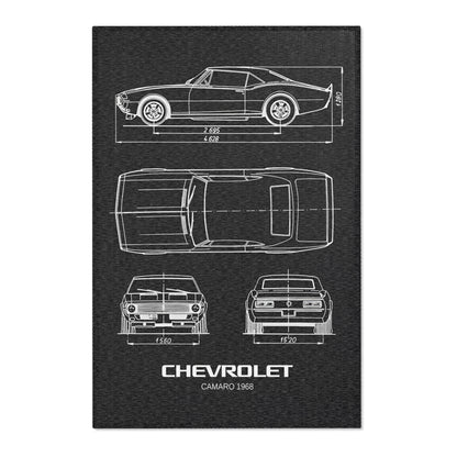 '68 Camaro Blueprint Rug