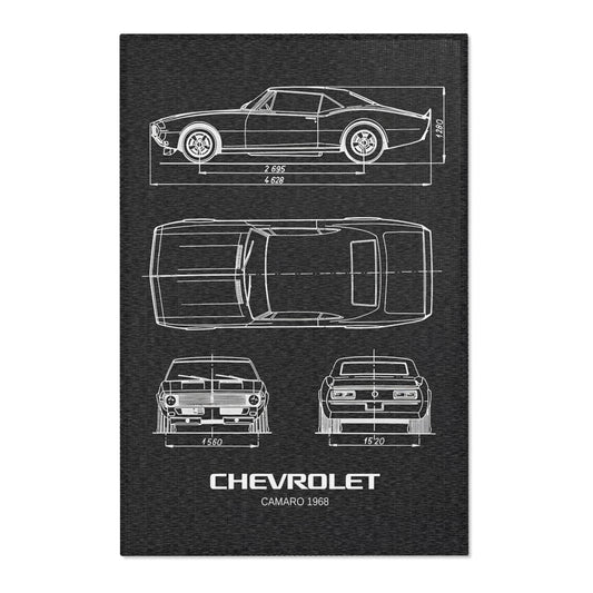 '68 Camaro Blueprint Rug