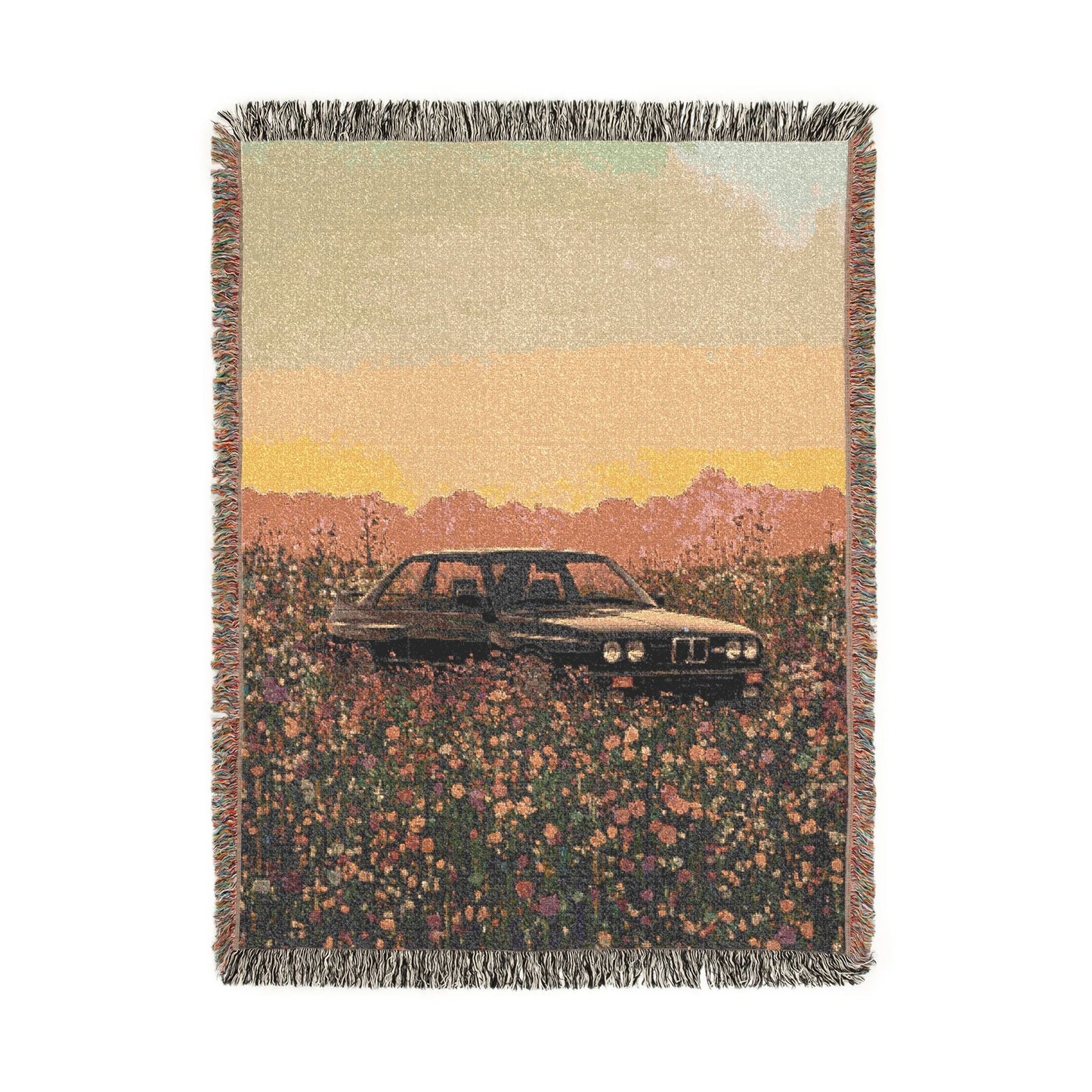 Flower E30 M3 Woven Blanket