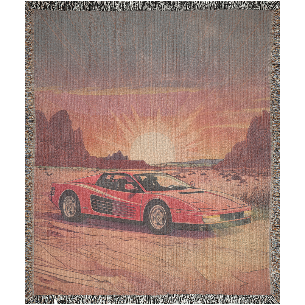 Desert Testarossa Woven Blanket