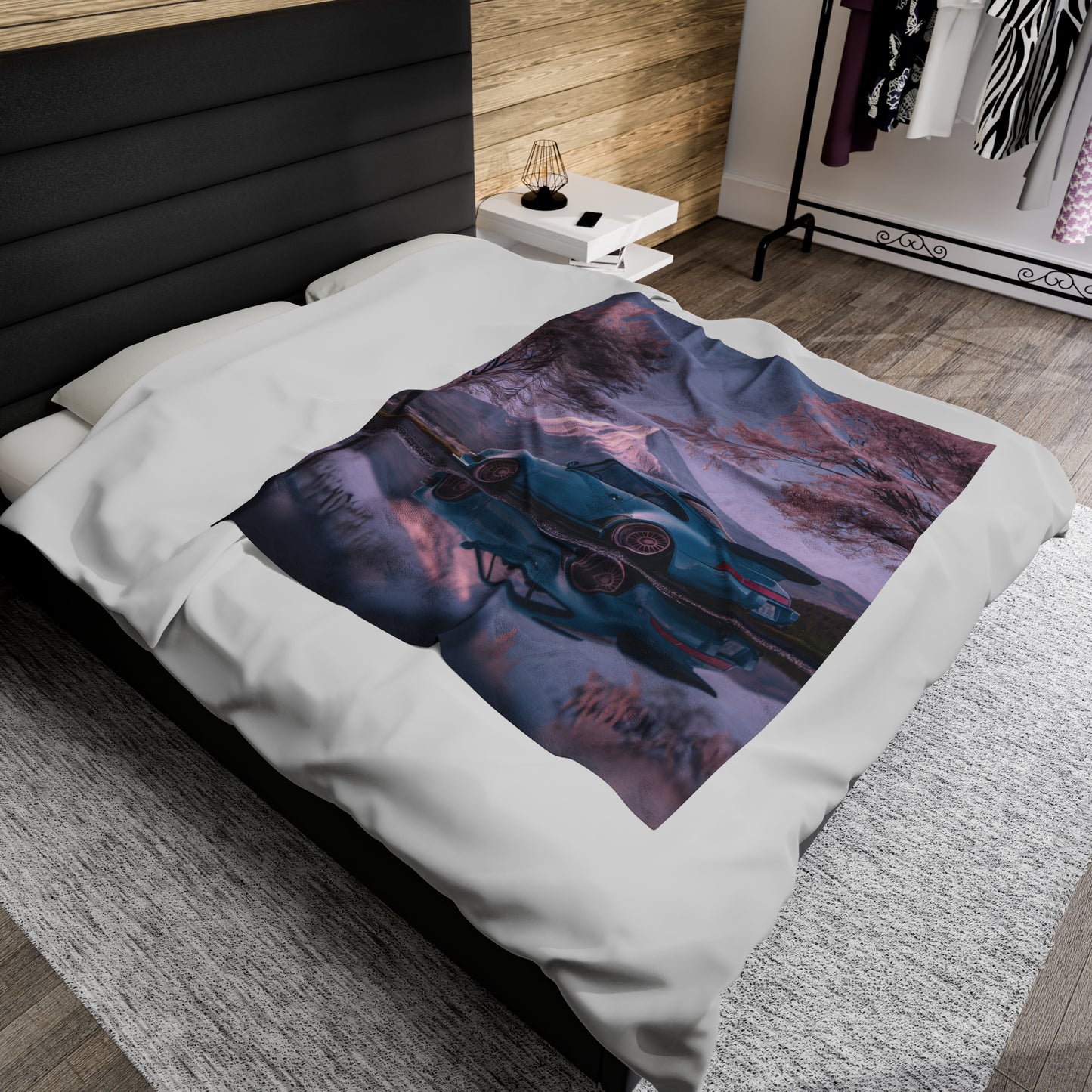 Mt. Fuji Porsche Blanket