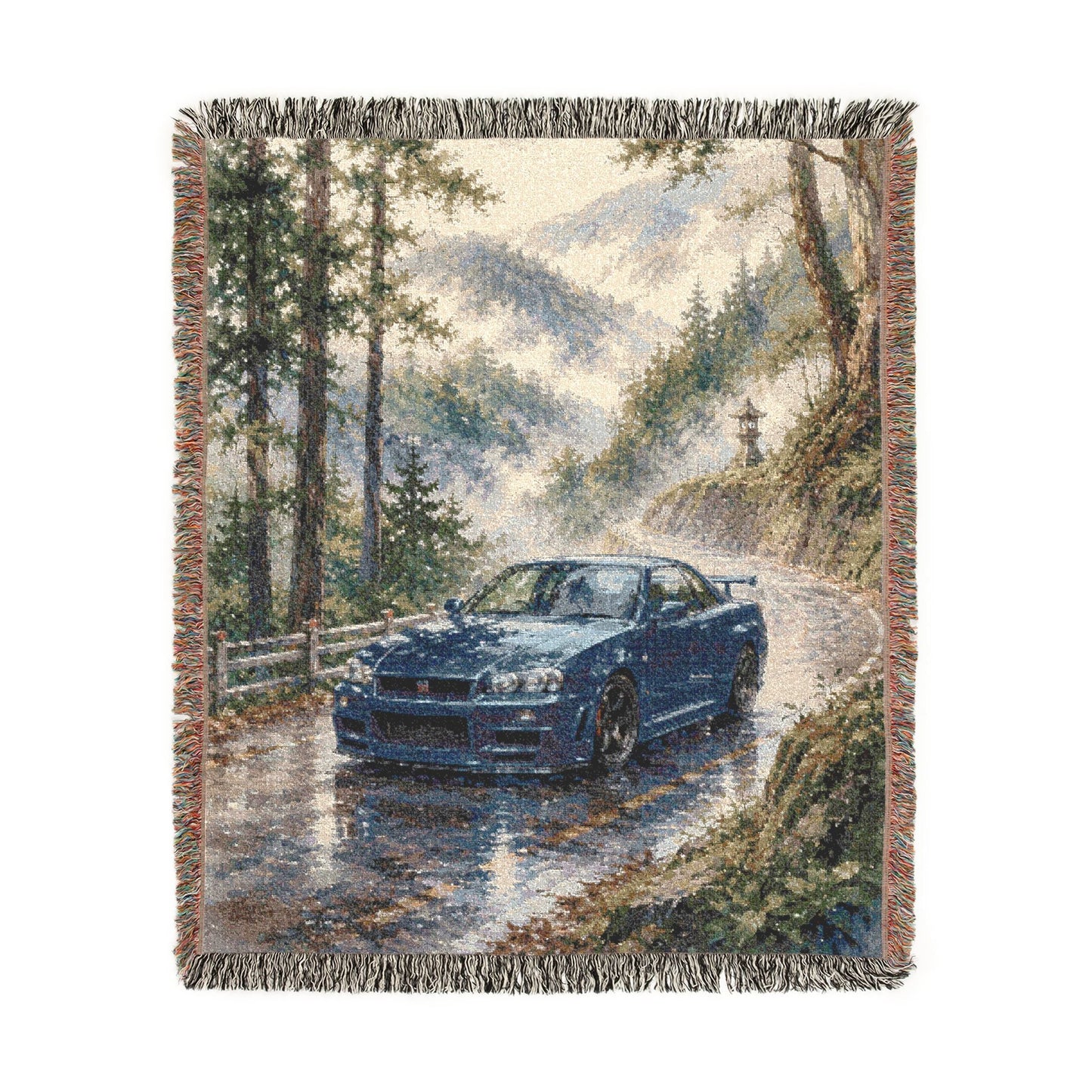 Touge R34 GTR Woven Blanket