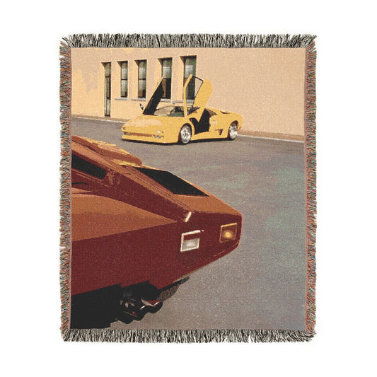 Countach x Diablo Woven Blanket