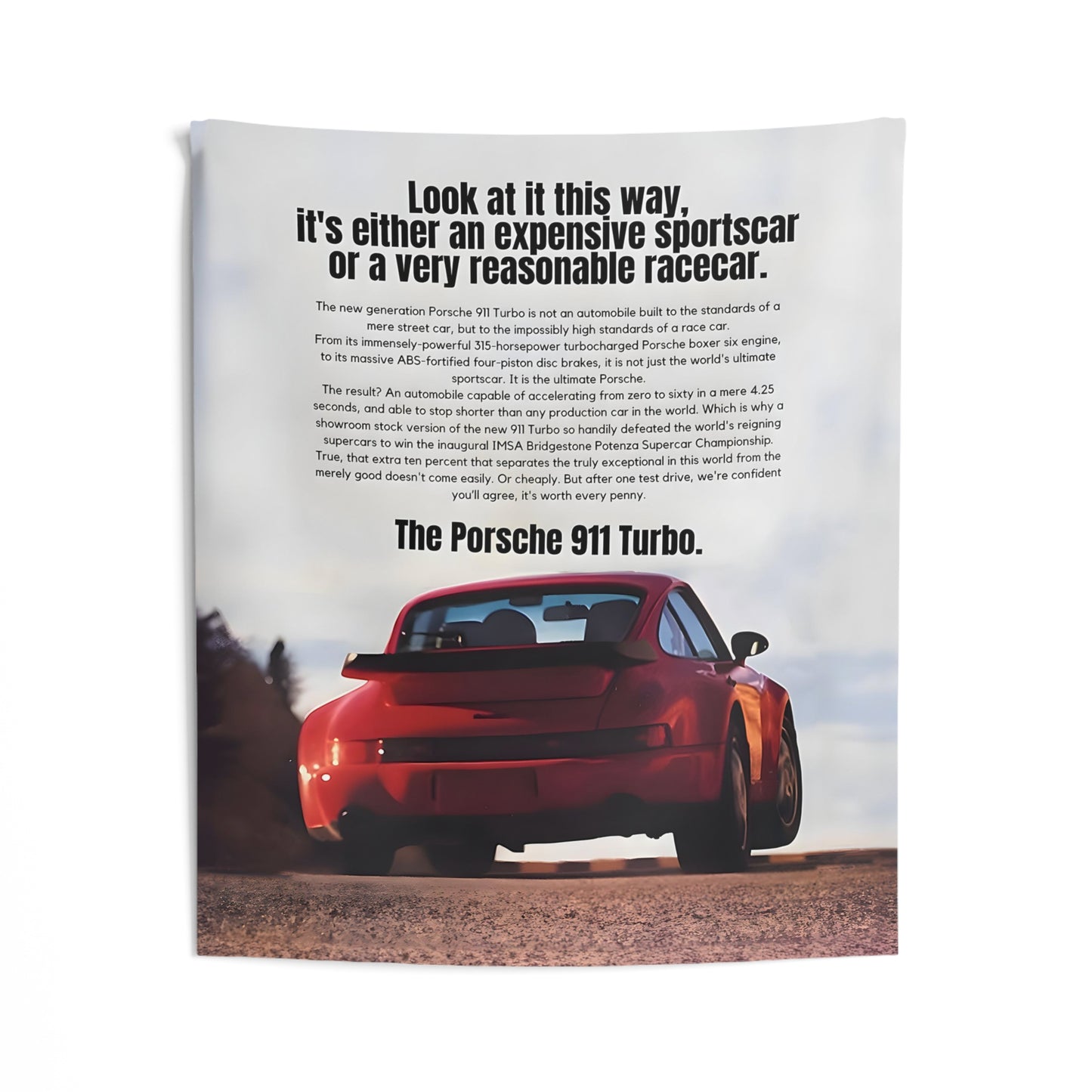 Reasonable Racecar Porsche Tapestry