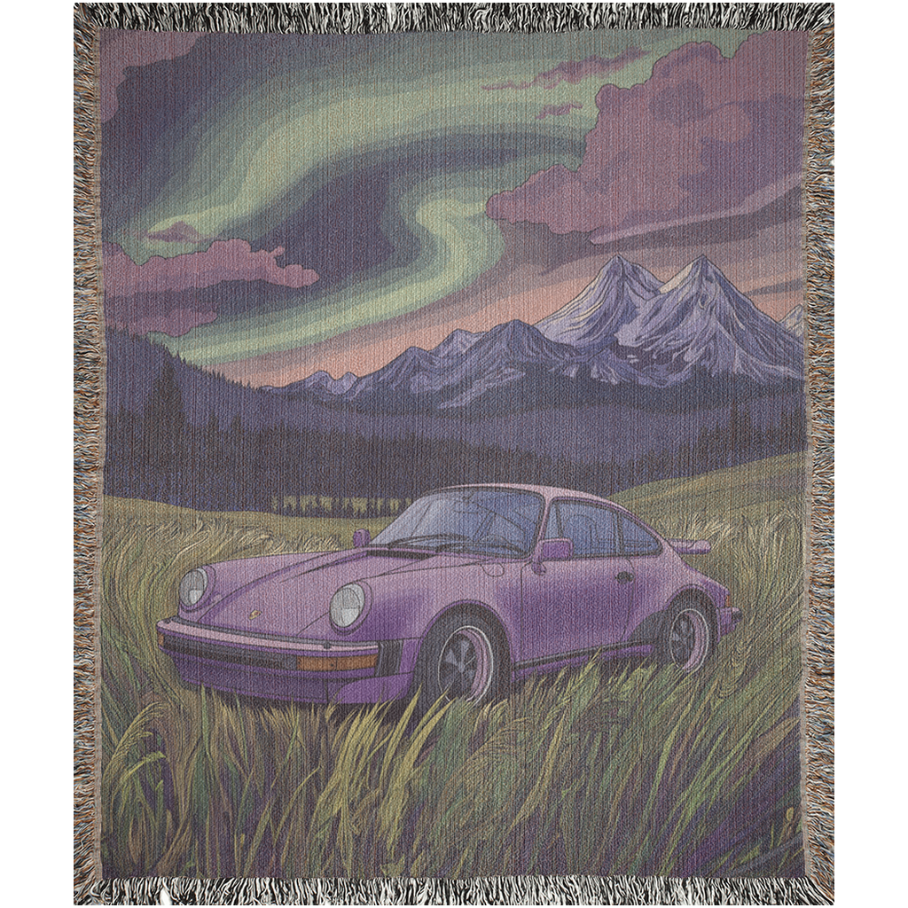 Aurora Porsche Woven Blanket