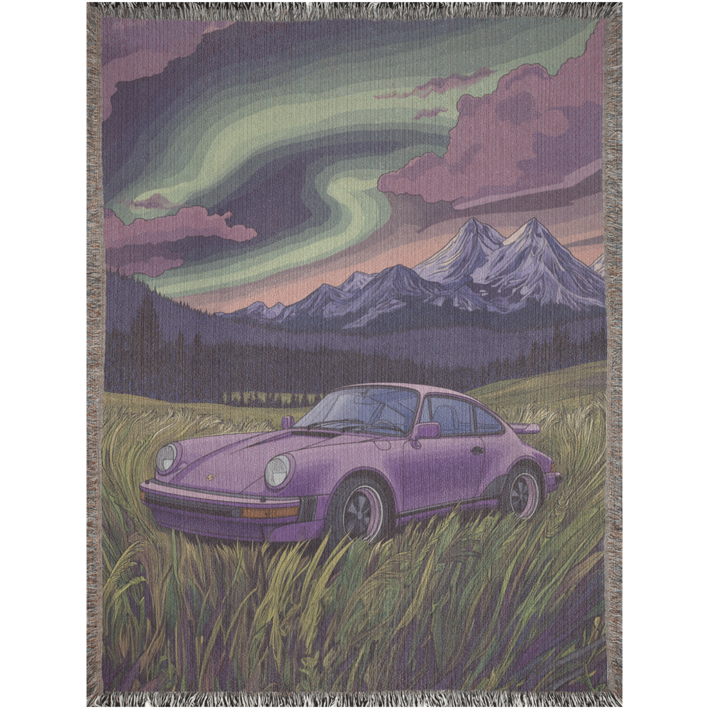 Aurora Porsche Woven Blanket