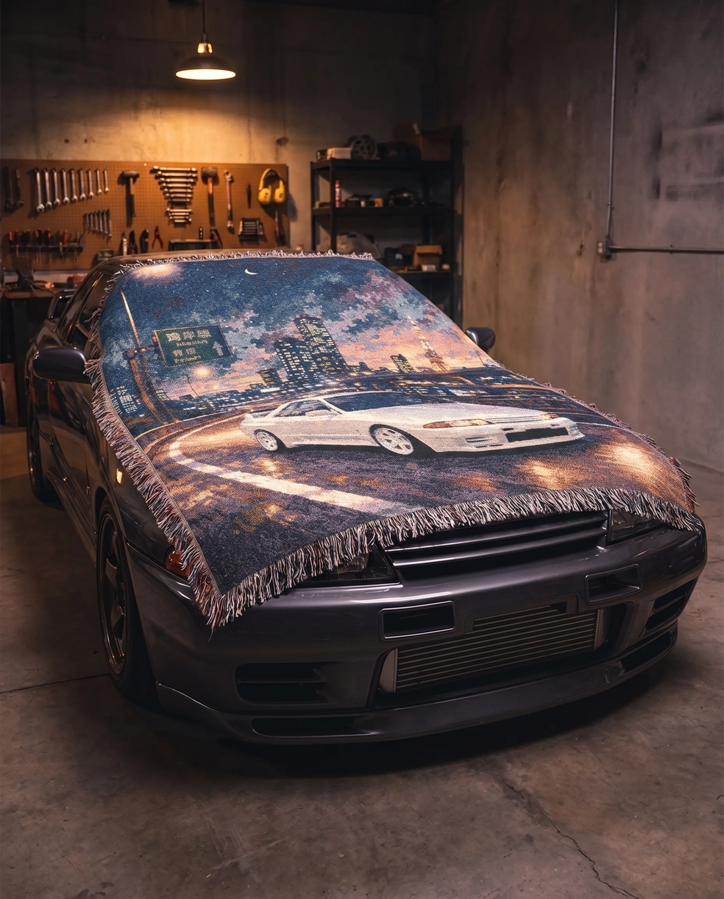 Wangan GTR Woven Blanket